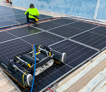Limpieza automatizada para los paneles solares